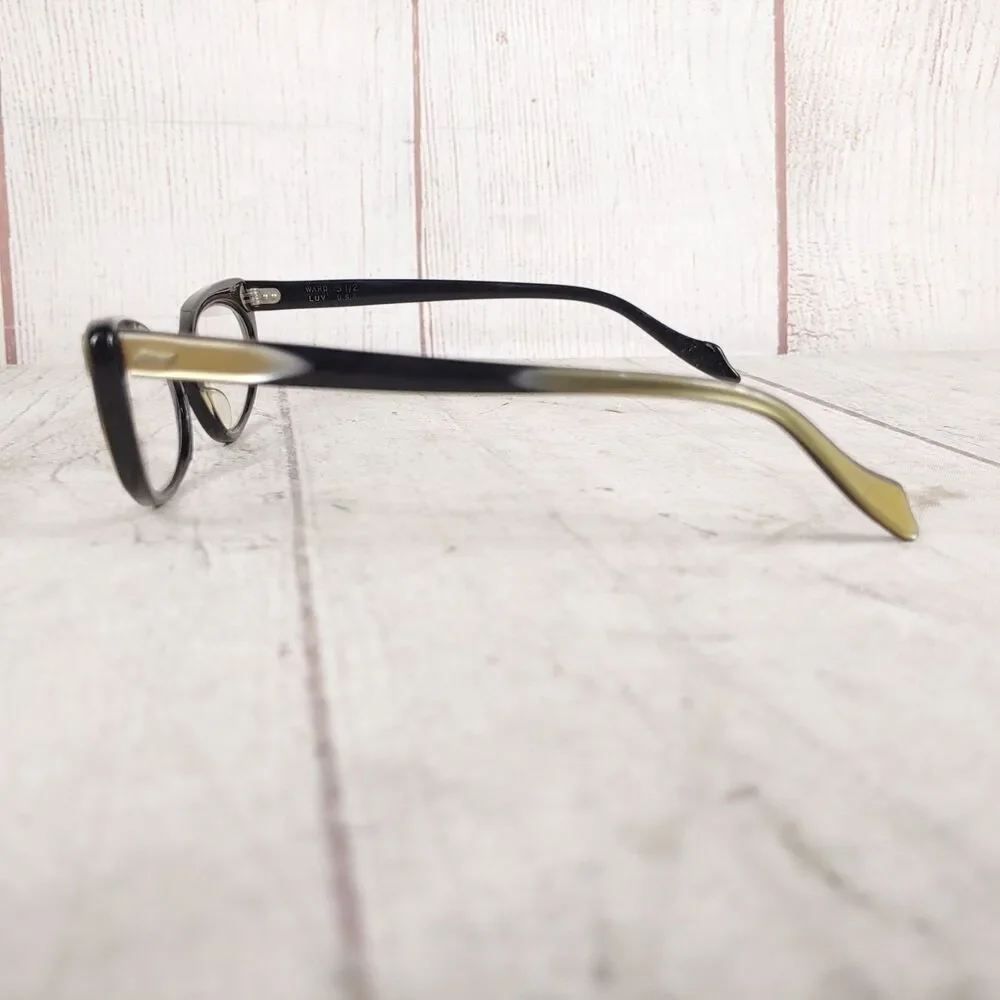 Ward Luv Usa Vintage 1950's Eyeglasses - FRAMES ONLY Cats Eye Women 50-16-5 1/2